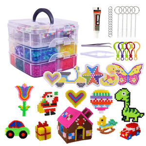 Toowl personalizado 3 capas de almacenamiento en caja 5mm fusible de hierro cuentas Diy 12 colores <span class=keywords><strong>Hama</strong></span> cuentas juguetes educativos Perler cuentas 5mm para niños - Product Image 1