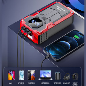 Démarreur de batterie de <span class=keywords><strong>voiture</strong></span> 12V portable de luxe avec quatre fonctions combinées, batterie externe pour smartphone et compresseur d'air - Product Image 4