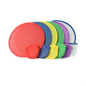 Éventail pliant rond en polyester et nylon, promotionnel, pas cher, sans minimum de commande, avec pochette, Flying Plate - Product Image 4