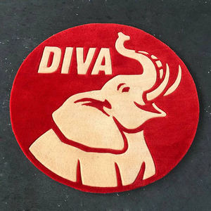 Tappeti Rotondi Personalizzati a Basso Prezzo per Soggiorno, Dropshipping, <span class=keywords><strong>Tappeto</strong></span> Grande Bianco e <span class=keywords><strong>Nero</strong></span> con Motivi Animali - Product Image 4