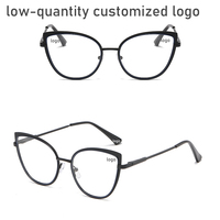 Lunettes photochromiques Lunettes œil de chat Lunettes optiques en métal tendance Cadre de lunettes d'ordinateur Vente en gros Lunettes pour femmes Lunettes