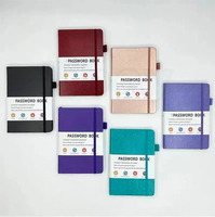Carnet de notes A5 avec logo 2024 2025, en cuir PU, avec élastique personnalisé, couverture rigide, agenda, journal, carnet de notes