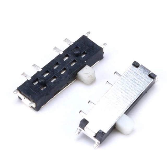 50Pcs/lot Mini Smd Smt MSK-02 Toggle Switch 8pin On/Off/On 3-Position Slide Switches for MP3 MP4