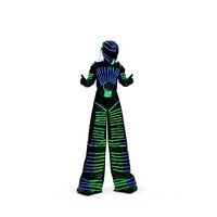 Costume de robot sur échasses lumineux à LED, armure illuminée en EVA, casque intégral, pour spectacle de danse et événement scénique