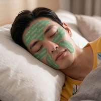 Patchs Hydrogel Personnalisés pour les Yeux et les Rides du Sourire, Masque de Nuit Antidérapant qui Soulage et Adoucit les Rides