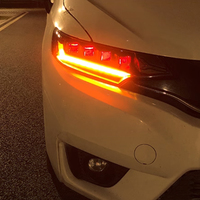 Ensemble de phares LED KGKB pour Honda Fit Jazz GK5 2014-2020, lentille de projecteur améliorée, clignotant séquentiel, Plug & Play