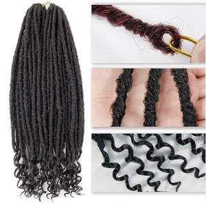 Vente en Gros Extensions de Cheveux au <span class=keywords><strong>Crochet</strong></span> Locs Déesse 16 Pouces 24 Brins Fausses Locs Cheveux à Tresser au <span class=keywords><strong>Crochet</strong></span> - Product Image 5