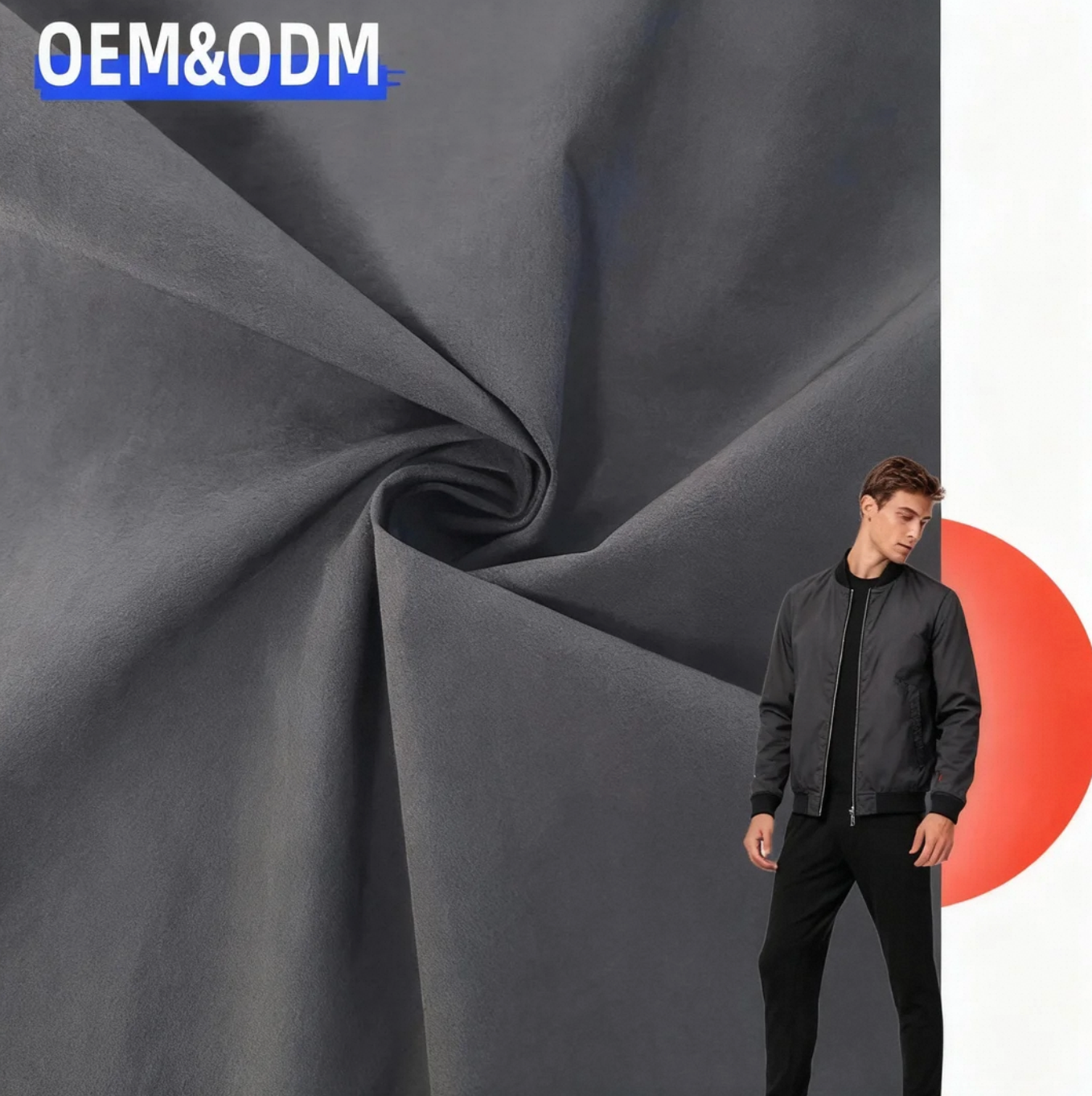 Plain Weave 85% Nylon 15% Spandex Woven Fabric Wear-Resistant & Quick-Drying Elastic 177gsm 145cm Width for Jacker Coat