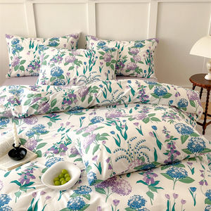 <span class=keywords><strong>3</strong></span> Parça Suluboya Ortanca Çiçekli Nevresim Takımı (1+<span class=keywords><strong>2</strong></span> Yastık Kılıfı) Yumuşak Nefes Alabilen Her Mevsim Nevresim Takımı Kraliçe Tam Kral Boyutu - Product Image 3