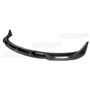 For Tesla Model 3 Performance Style 2024 Car Front Bumper Lip Diffuser Splitter Spoiler Trim Glossy Black Carbon Fiber Style - Product Image 6
