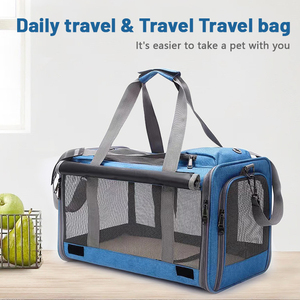 Havayolu onaylı taşınabilir katlanır yumuşak taraflı büyük orta kediler ve yavru köpek kedi nefes çanta taşıyıcılar için Pet seyahat taşıyıcılar - Product Image 6