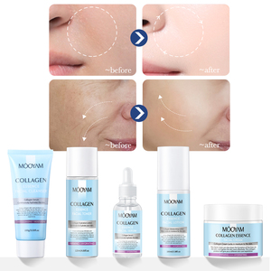 Kit de Cuidado de la Piel con Colágeno para una Piel Perfecta, 5 Piezas, Antiarrugas, Aclarante, Reafirmante, Set de Cuidado de la Piel Natural con Colágeno, Caja de Regalo - Product Image 4