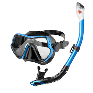 Al por mayor: Careta de natación de silicona con visor panorámico HD de vidrio templado, antivaho, para adultos y jóvenes, con cubierta nasal - Product Image 4