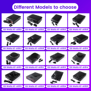120W/100W/80W Car Power <strong>Amplifier</strong> Mini Powerful <strong>Bass</strong> Rms Car Audio Active Speaker Slim Ultra-thin Subwoofer Under Seat - Product Image 3