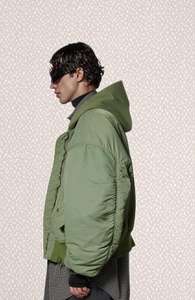 Jaqueta <span class=keywords><strong>Bomber</strong></span> Personalizada Zíper De Alta Qualidade Mens Casacos <span class=keywords><strong>Bomber</strong></span> Com Capuz - Product Image 6