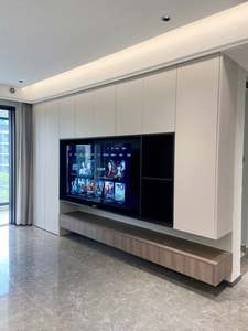 Mueble de TV para Sala de Estar Personalizado de Fábrica, Mueble de TV de Pared, Estilo Nórdico Moderno y Simple, Empotrado - Product Image 3