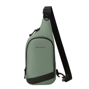 Men's Oxford <b>Chest</b> Bag Zipper Closure Summer Fashionable Waterproof Portable Sports Style Crossbody Bag for Daily Use - Product Image 4
