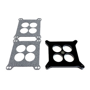 YHMOTO Kit de Espaciadores de Carburador Fenólicos de 1/2 Pulgada con Pernos y Juntas para Holley SB Chevy Ford SBC BBC - Product Image 1