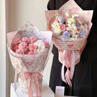 Papier d'art épais et imperméable 520 Dream Garden Windflower pour emballage de fleurs en magasin, matériau original, vente en gros