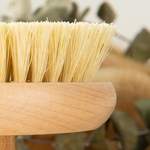 Cepillo de baño de ducha exfoliante Natural de mano, exfoliante corporal Manual redondo, SPA depurador, cepillado en seco, cepillo corporal de sisal de madera - Product Image 4