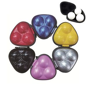 Caja de Almacenamiento para Tenis de Mesa HSD J142, Estuche para 3 Pelotas de Ping-pong, Bolsa Organizadora de Cuero PU Rígido, Accesorios Deportivos para Interiores - Product Image 1