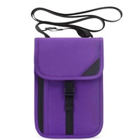 Dompet Leher Travel dengan Pelindung RFID, Tempat Penyimpanan Paspor dan Dokumen yang Aman