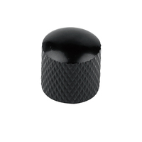 Kenop Kontrol Volume Gitar Black Metal Dome untuk Bagian Gitar Bass