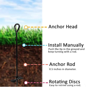 Hot bán Nhà Máy Giá Orchard Vineyard trellises cố định Helix vít thép Trái Đất Neo - Product Image 5