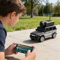 WGNRC 6406 Camion RC miniature tout-terrain à l'échelle 1/64, voiture RC de drift contrôlée par application, transmission Wifi FPV, caméra HD, mini voiture RC de drift de bureau