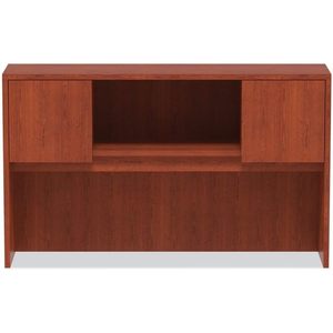 Alera Valencia Series - Mueble organizador de escritorio y cajones, color cerezo medio, 58.88w x 15d x 35.38h, con 4 compartimentos y puertas - Product Image 4