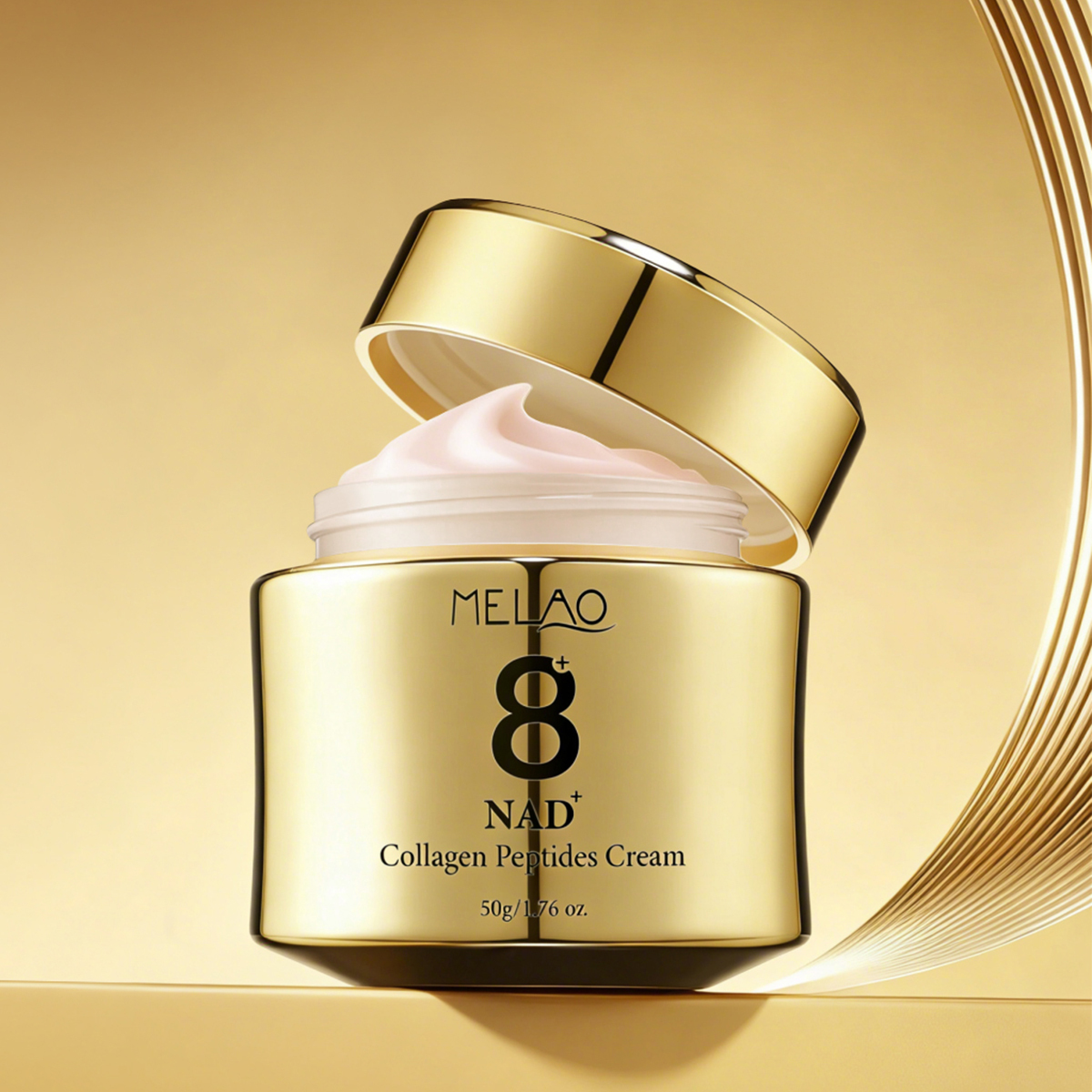 Crema hidratante facial de colágeno NAD+ rosa