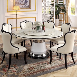 Italian Modern Dining <strong>Table</strong> Set Luxury High <strong>Gloss</strong> Marble Top <strong>Dinning</strong> <strong>Table</strong> Carrara <strong>White</strong> Marble Dining <strong>Table</strong> - Product Image 5