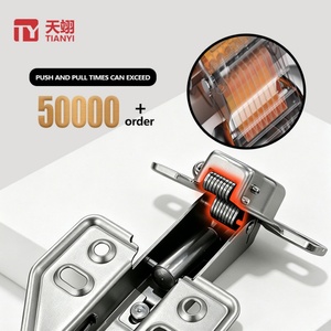 TIANYI Wholesale Furniture Hardware 45° Cold Rolled Steel <b>Cabinet</b> Hinge Soft Close Hydraulic <b>Corner</b> Hinge for Cupboard Closet - Product Image 4