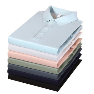 Polo Shirt Solid Color Cotton Knitted Thin Leisure Wear - Product Image 4