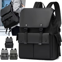 Mochila de Viaje para Portátil de Negocios de PU de Alta Calidad, Gran Capacidad, Impermeable, Moderna, Casual, para Estudiantes