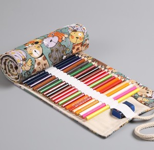 24 rotolo Cassa di Matita Della Scuola Kawaii Sacchetto della Penna di Tela Penale per le Ragazze Dei Ragazzi Carino Grande Pencilcase Sanzioni Scatola di Cancelleria - Product Image 2