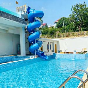 <span class=keywords><strong>Toboggan</strong></span> aquatique en spirale à grande échelle pour l'extérieur, <span class=keywords><strong>toboggan</strong></span> rotatif en fibre de verre, installation d'amusement aquatique - Product Image 4