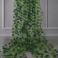 Plantes artificielles YILUN, lianes murales, feuilles de rotin, branches, décoration de jardin extérieur pour Thanksgiving, décoration de maison, fausses plantes vertes en plastique