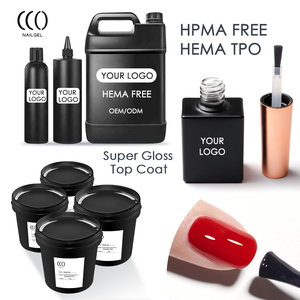 CCO Individuelles Logo OEM ODM Eigenmarke HEMA-freier, ungiftiger TOP COAT Gel-Nagellack - Product Image 3