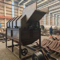 Industriële kleine schaal palmolie machine, verwarmde palmvruchten pulp separator en kernvezel verwijderingsmachine voor olieperslijn
