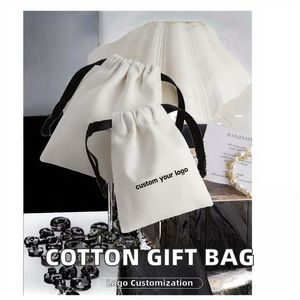 Custom Logo Printed Factory Price Muslin Dust Cotton Canvas <b>Drawstring</b> <b>Bag</b> Cotton Shoe <b>Bag</b> Cotton Dust <b>Bag</b> - Product Image 6