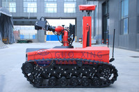 Robot de lutte contre les incendies contrôlé par télécommande, anti-explosion, étanche IP67, canon à eau 80L/s, portée 1000M, RXR-MC80BD