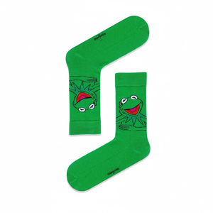 Kermit Girl's Cheerful Colorful Silk Socks Breathable Thermal Jacquard Print Floral Fruit Patterns One Size Daily Use Disposable - Product Image 4