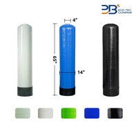 Prix de gros, réservoir de traitement de l'eau en FRP de couleur bleu/noir, 125/150 psi, 14x65 pouces, 4T, pour système de filtre adoucisseur d'eau multimédia