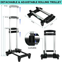 Sac de transport à roulettes personnalisé pour machine à coudre, avec fermeture éclair, compatible avec la plupart des machines à coudre standard