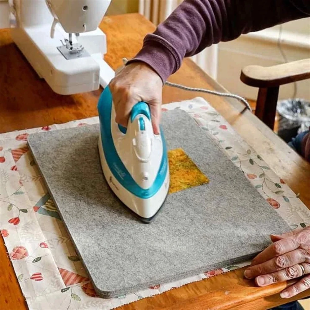 Новый дизайн, портативная чистая гладильная доска, коврик для стегания и прессования, толщина 1/2 дюйма, шерстяная овечья подкладка