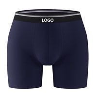 Sous-vêtements pour hommes personnalisés 1001 #   Sous-vêtements pour hommes de haute qualité, respirants, avec logo personnalisé sur la ceinture, boxers solides pour hommes