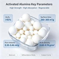 Alumine activée sphérique, adsorbant en oxyde d'aluminium de phase gamma pour le séchage de l'air comprimé, le traitement de l'eau et la défluoridation