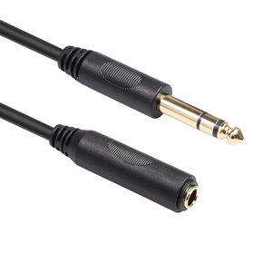 6.35mm to 6.35mm 1/4 Mono Jack Plug Cable Musical <b>Instrument</b> Noiseless 6.35 Braid Jack <b>Instrument</b> <b>Electric</b> Tweed Guitar Cables - Product Image 5