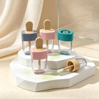 Tubes de brillant à lèvres carrés en PP vides de 8 ml avec applicateurs, emballages cosmétiques personnalisables avec logo, modèle HY03, 13-15,9 mm
